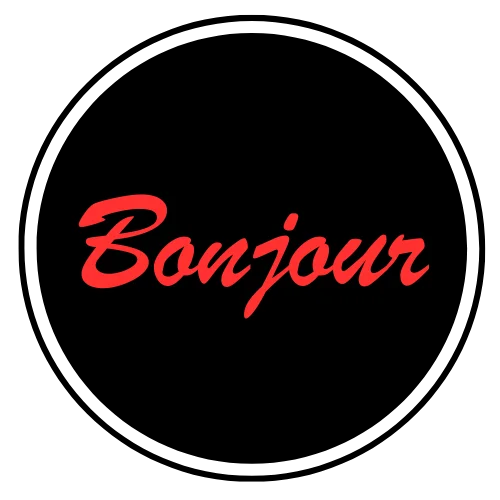Bonjour Black Logo